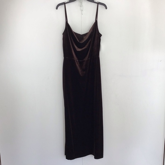 Y2K, plus size TAYLOR Velvet Slip Cowl Neck Maxi Dress NWT size 16 - Picture 3 of 10